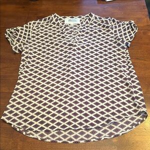 Alice Blue Red and White Blouse